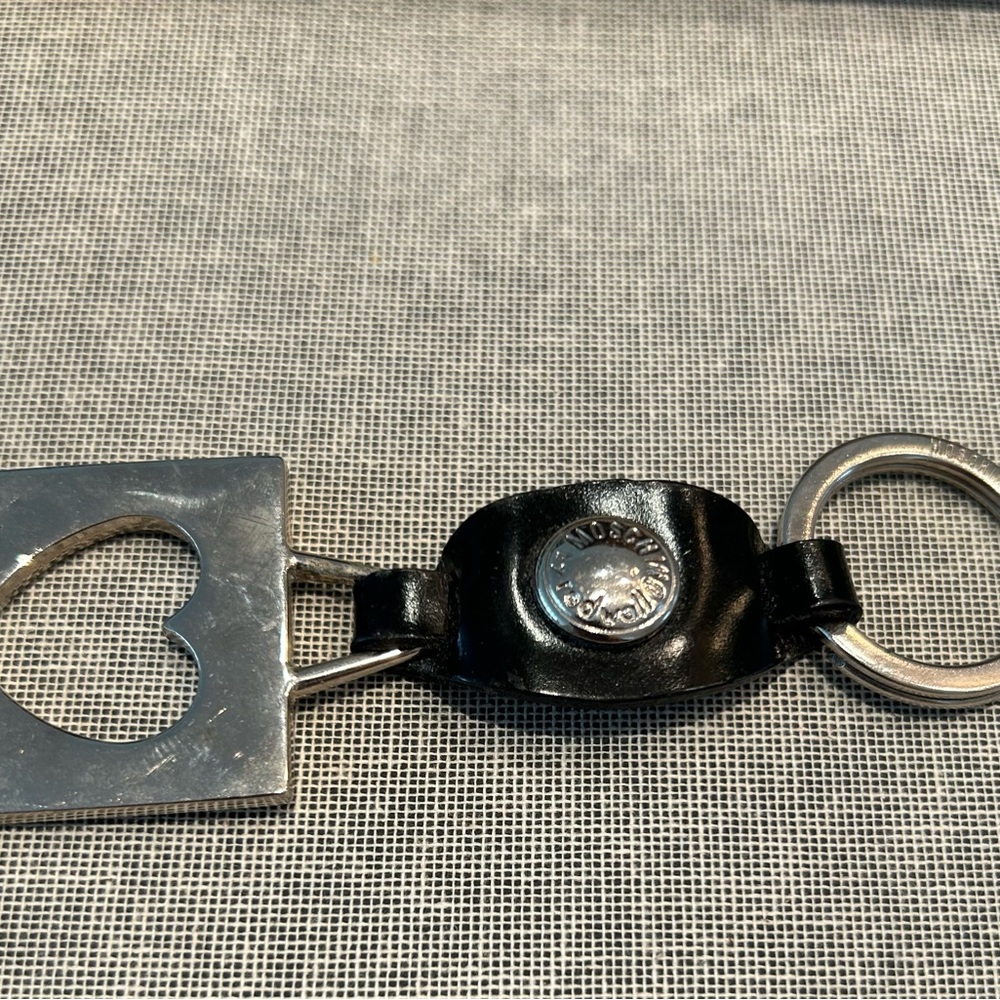 Moschino Silver and Black Key Holder